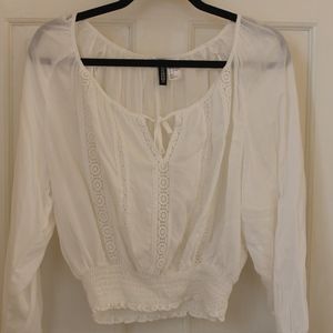 🌴White H&M blouse🌴